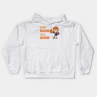 End Good All Good Lion - Denglisch Joke Kids Hoodie